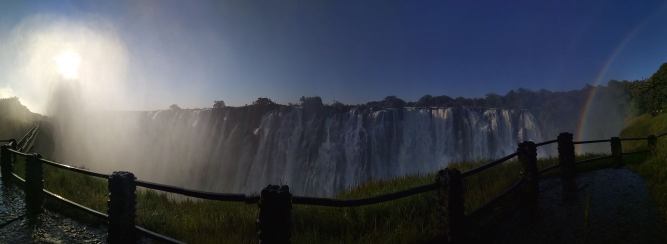 ... panorama Victoria Falls Zambie 
